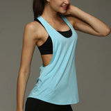 Blouse Loose Sleeveless Shirt Gym