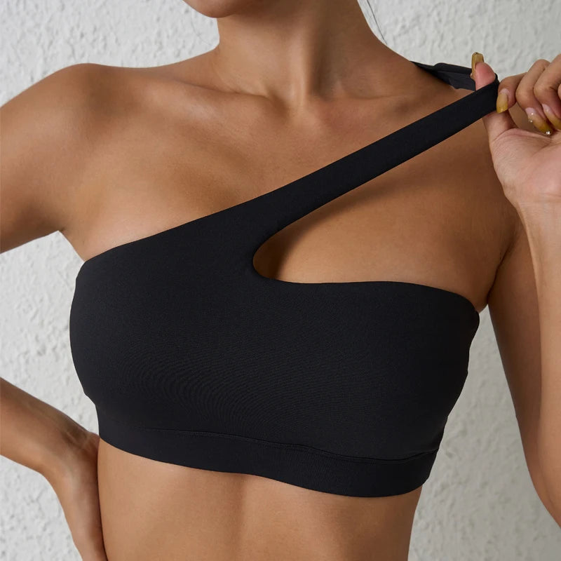 One-Shoulder Sports Bra