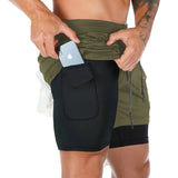 2 In 1 Double-deck Sport Shorts