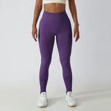 Solid Color Ribbed Seamless Yoga Pants High Waist Gym Leggings Sport Women Fitness Female Legging Tummy Control Running Tights