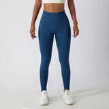 Solid Color Ribbed Seamless Yoga Pants High Waist Gym Leggings Sport Women Fitness Female Legging Tummy Control Running Tights