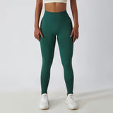 Solid Color Ribbed Seamless Yoga Pants High Waist Gym Leggings Sport Women Fitness Female Legging Tummy Control Running Tights