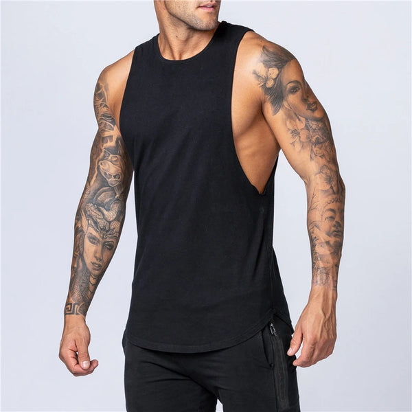 Men's Gym Clothing Summer Fitness Cotton Tank Top