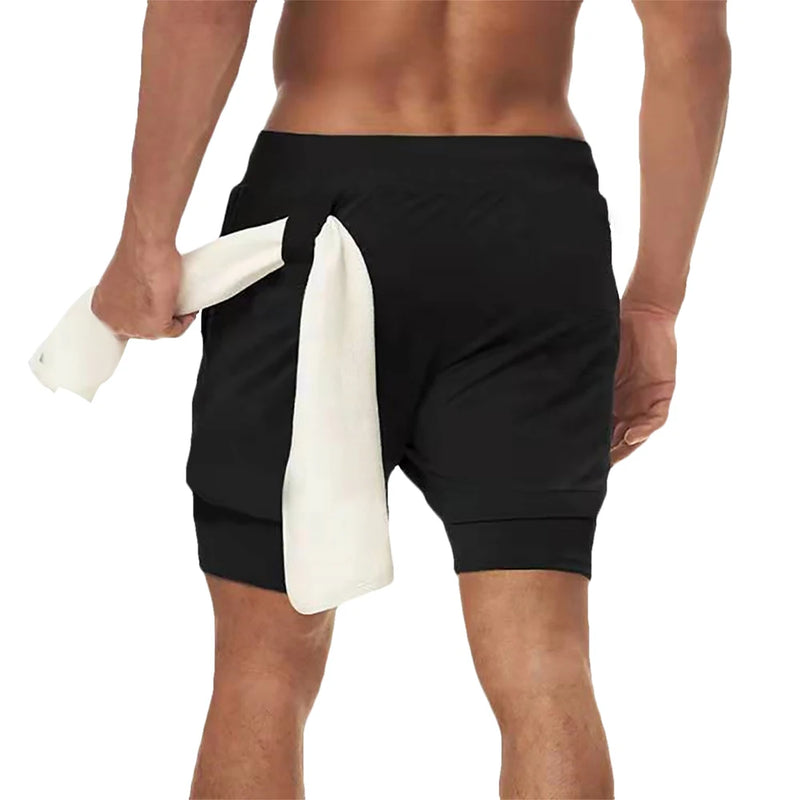 2 In 1 Double-deck Sport Shorts