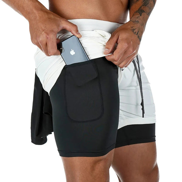 2 In 1 Double-deck Sport Shorts