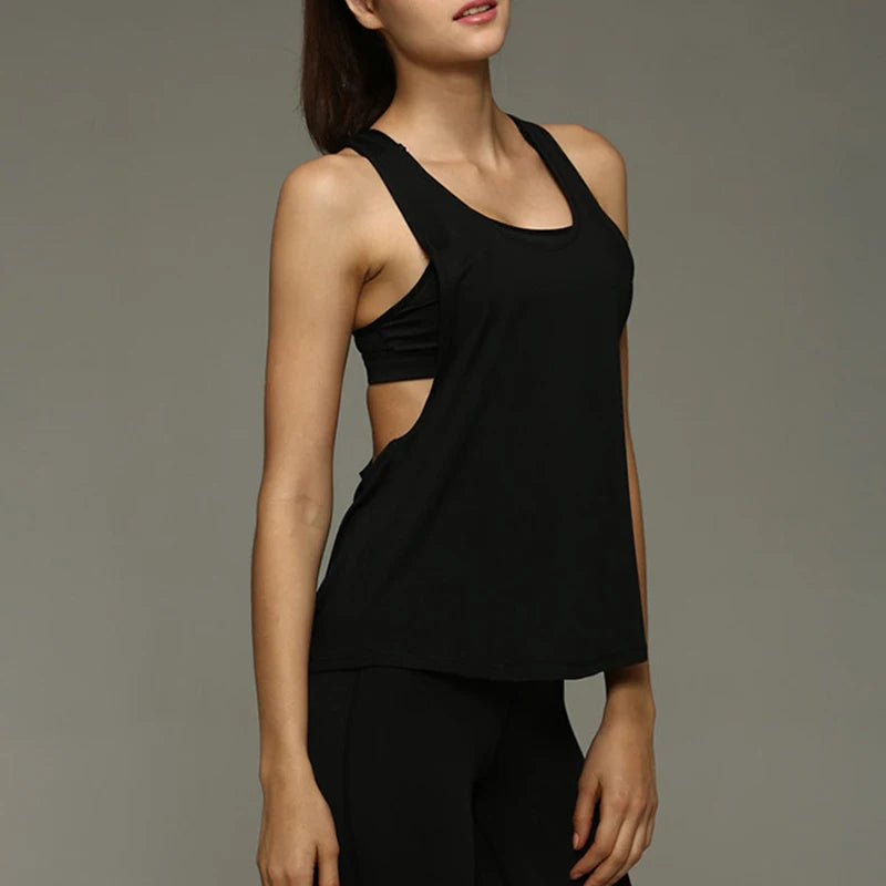 Blouse Loose Sleeveless Shirt Gym